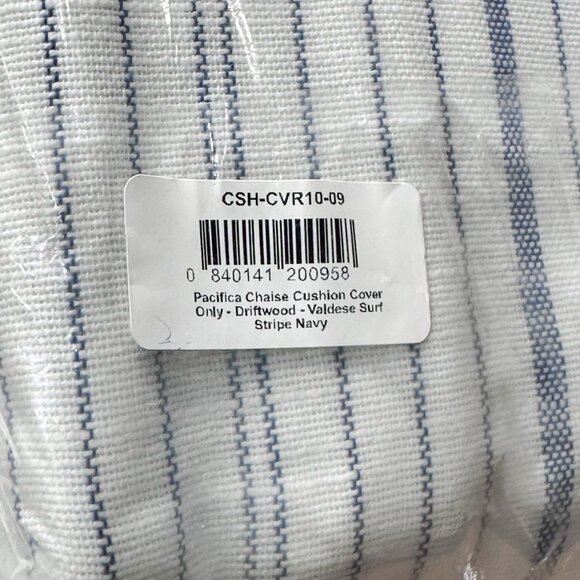 NEW Serena & Lily Surf Stripe Pacifica Chaise Cushion Cover-Navy Blue - Picture 3 of 4